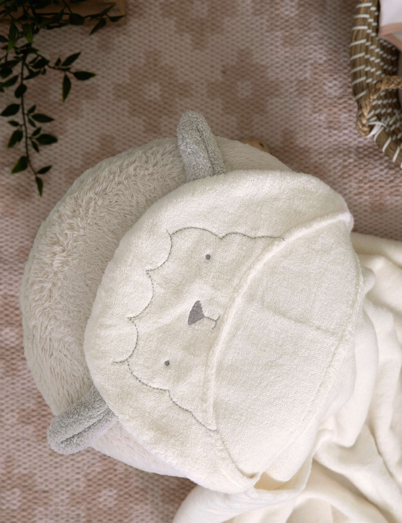 Mamas & Papas hooded lamb baby towel, UK version
