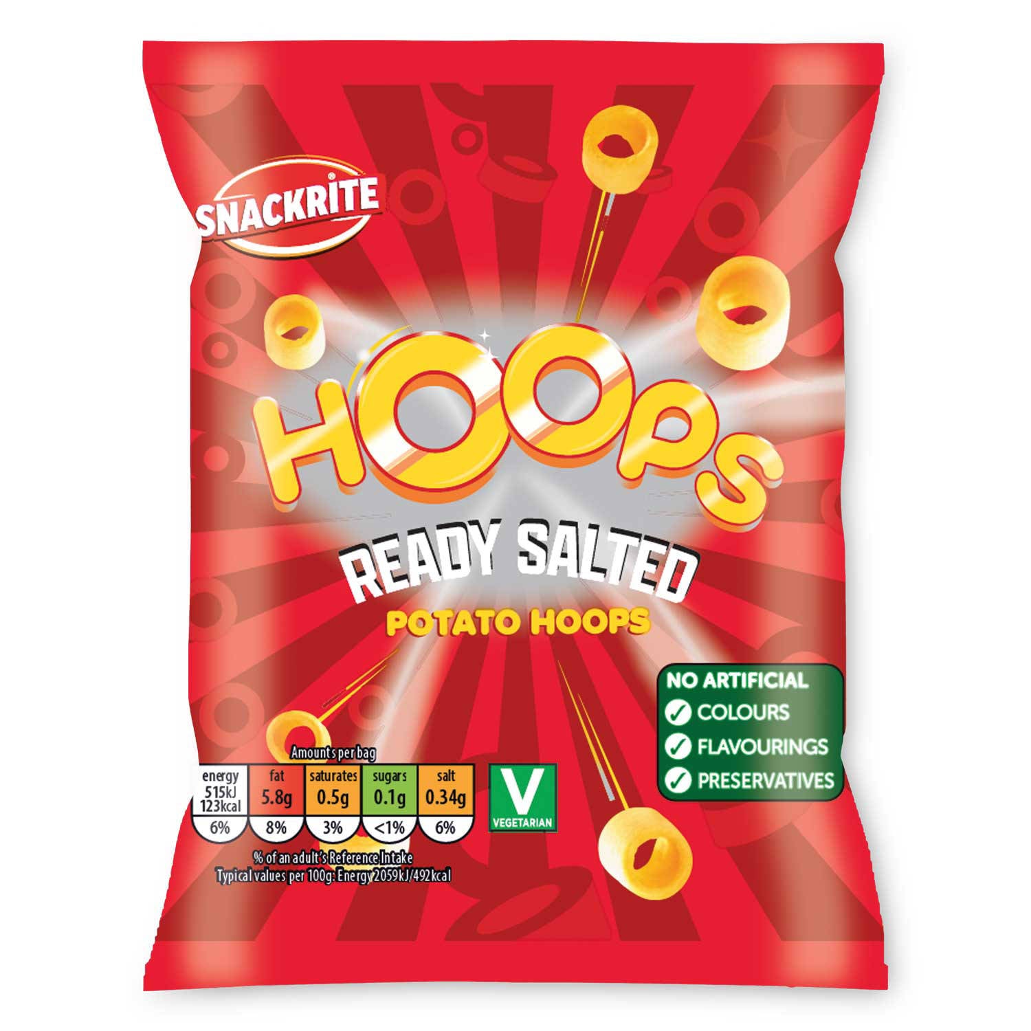 Hoops multipack with 6 individual snack packs - British product