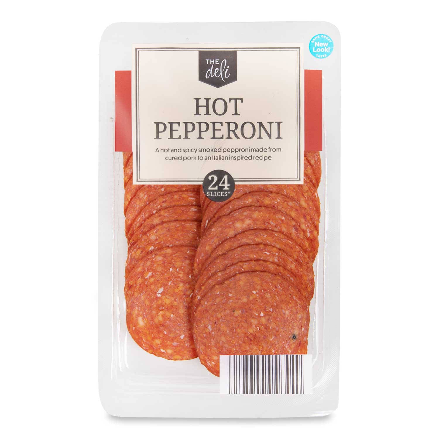Hot pepperoni slices 120g - British product