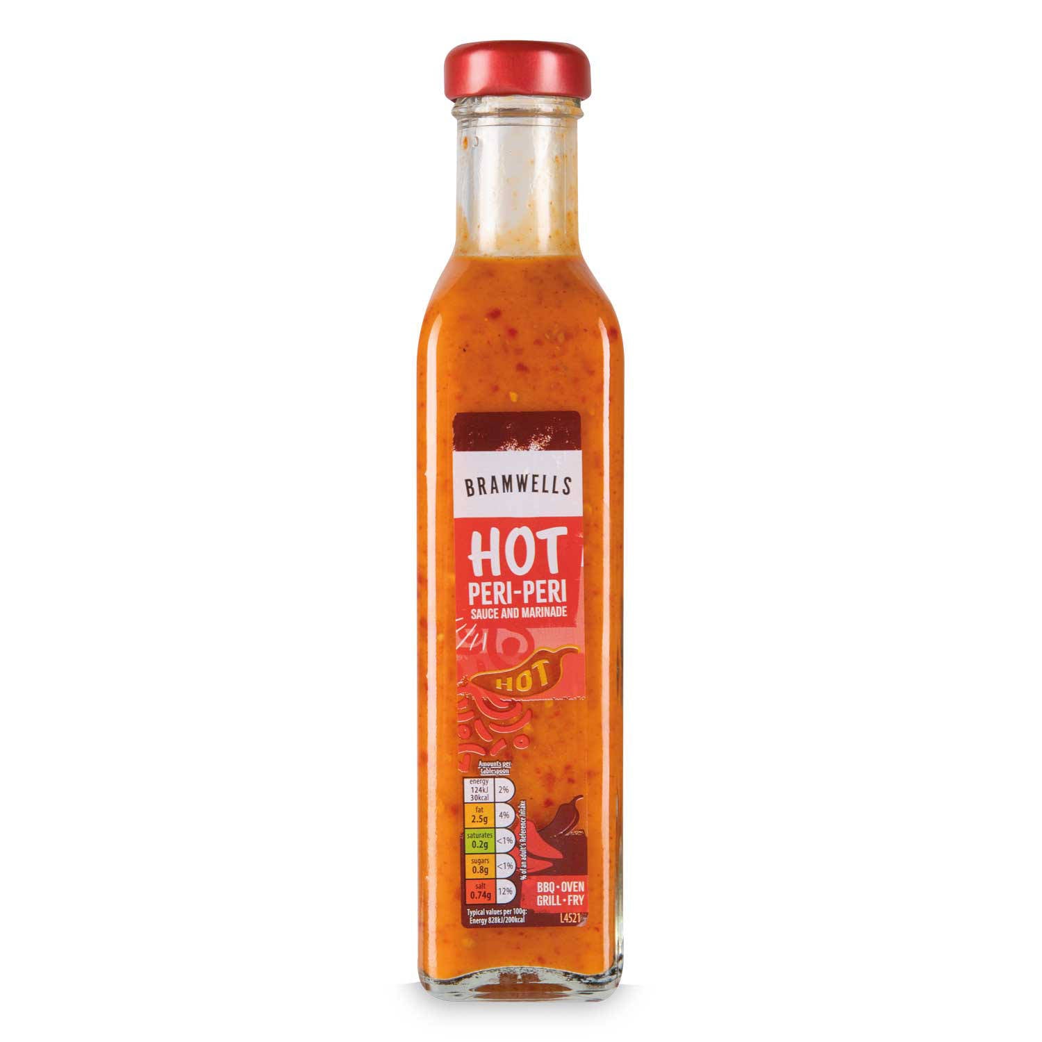 Hot Peri Peri Sauce and Marinade for cooking - British product