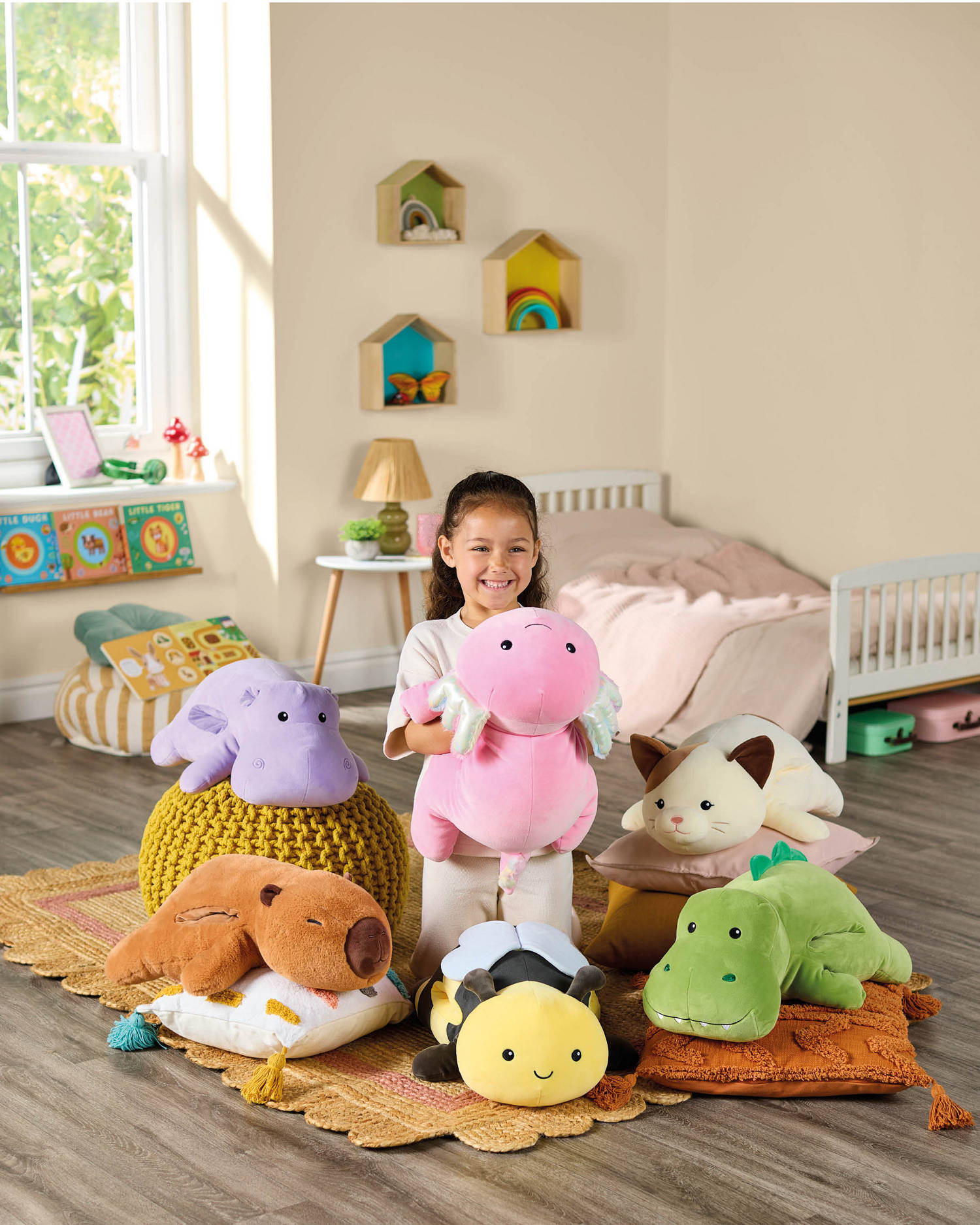 Huggable Plush soft toy with cute animal designs - British product