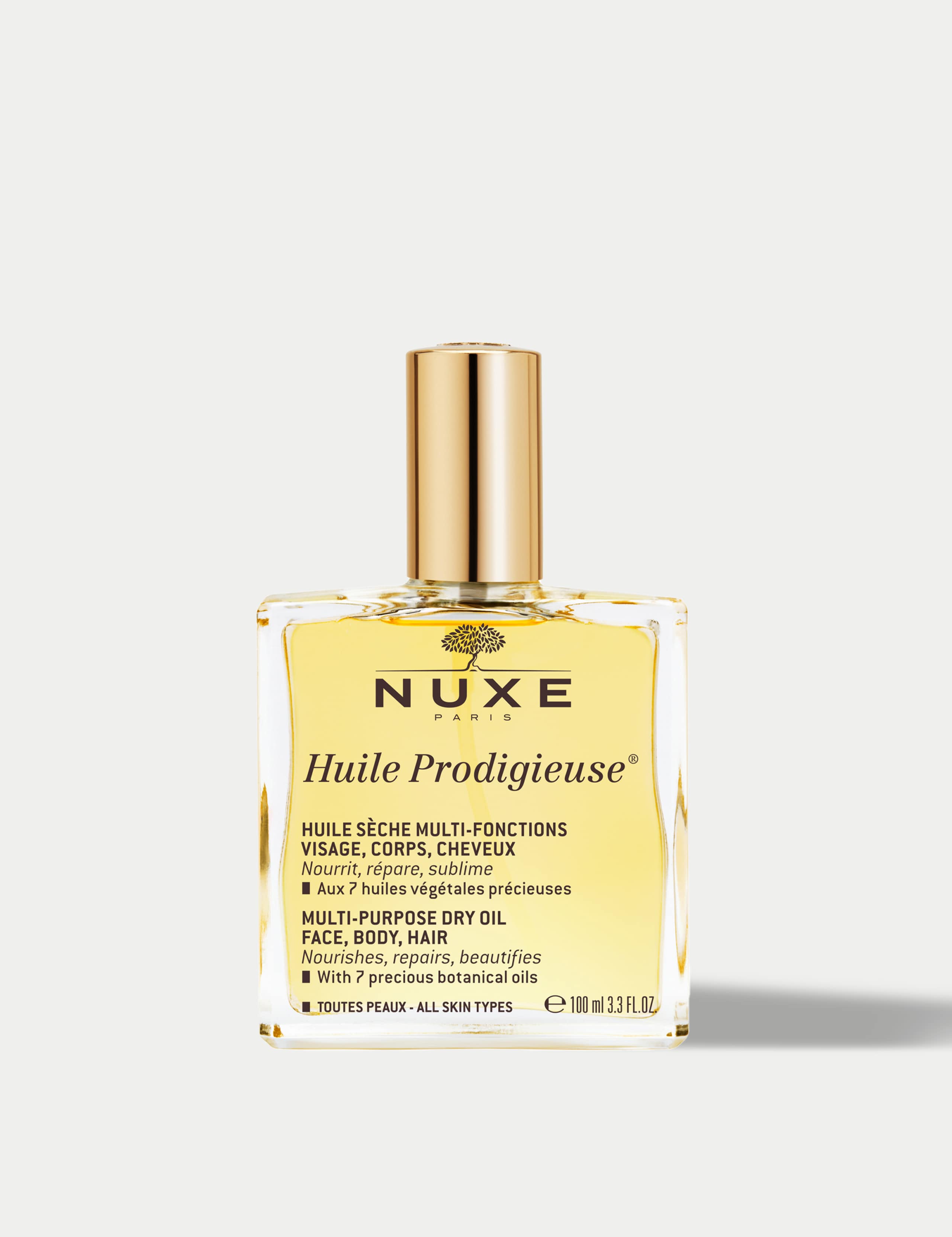 Nuxe multipurpose dry oil for skin, hair, and body 100ml, UK version