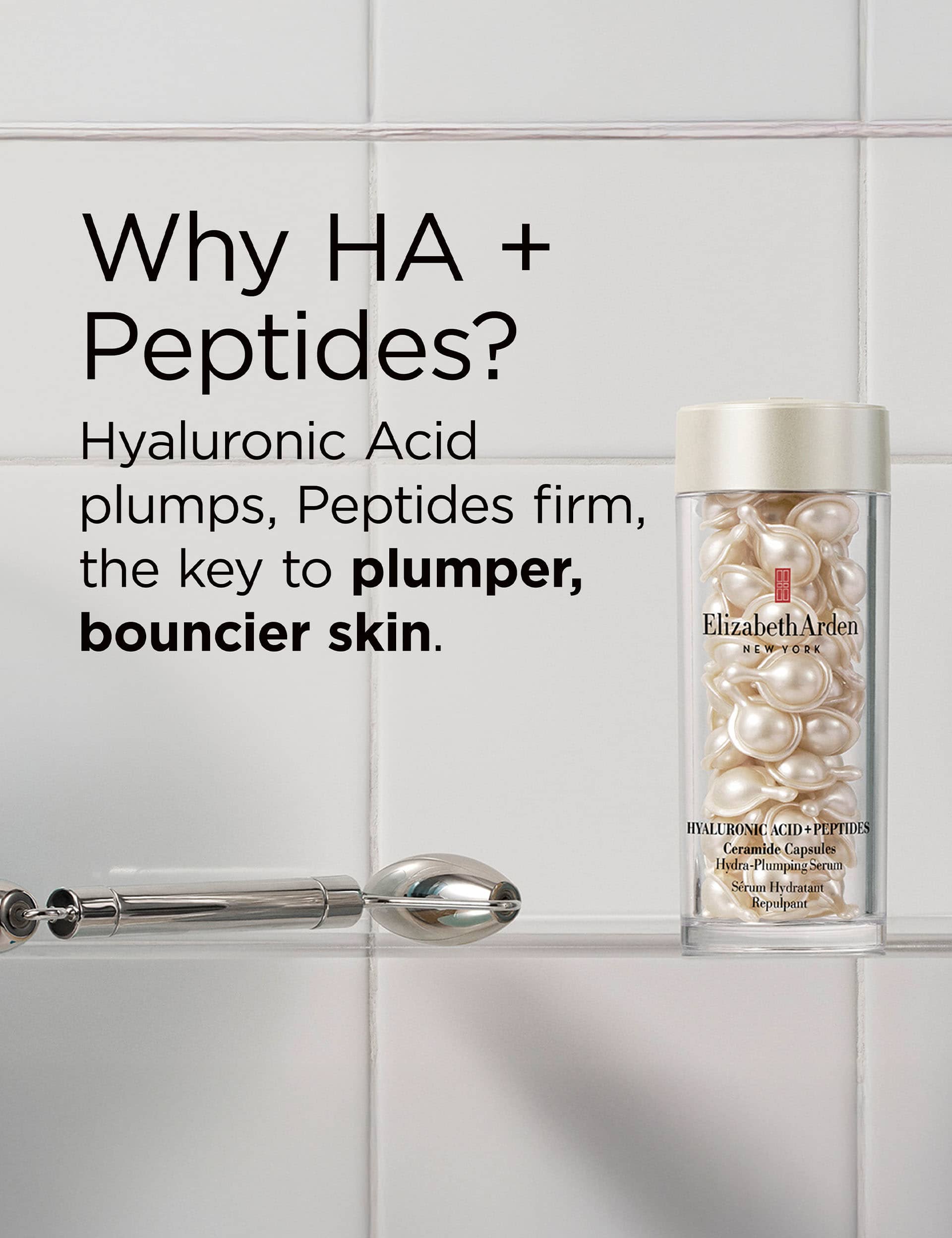 Elizabeth Arden hyaluronic acid peptide ceramide capsules 90 count, UK version