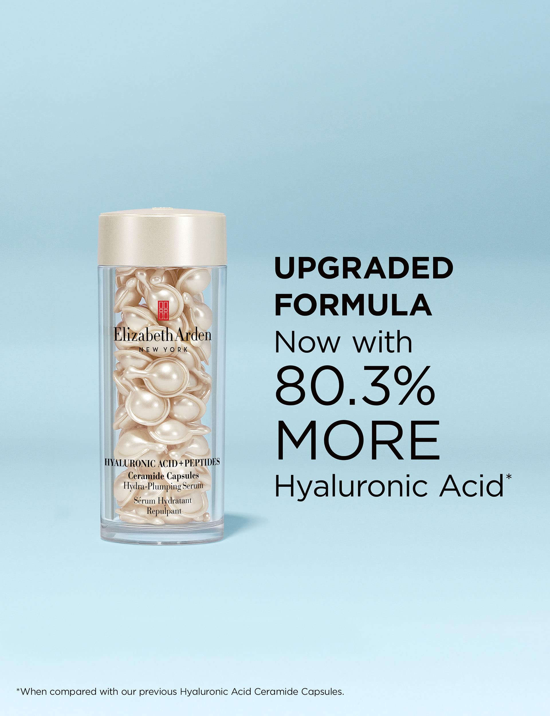 Elizabeth Arden hyaluronic acid peptide ceramide capsules 90 count, UK version