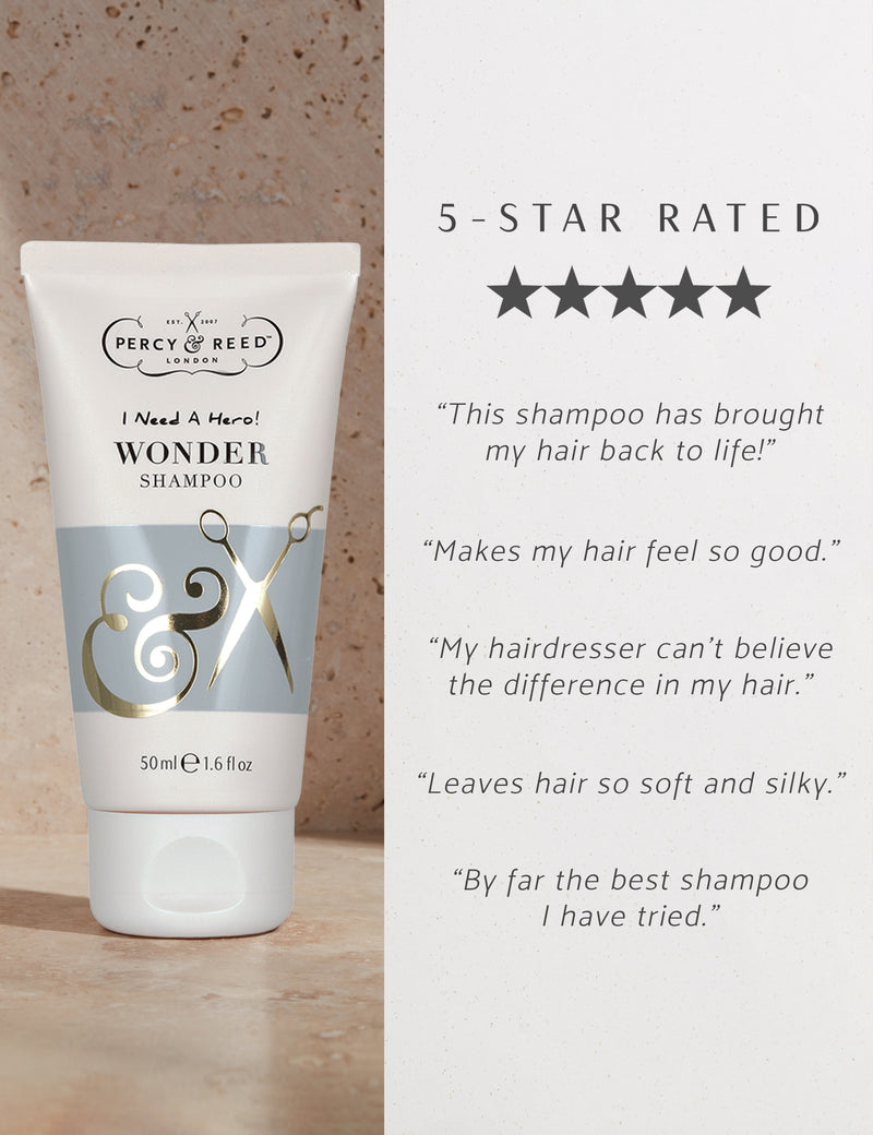Percy & Reed Wonder Shampoo 50ml, UK version