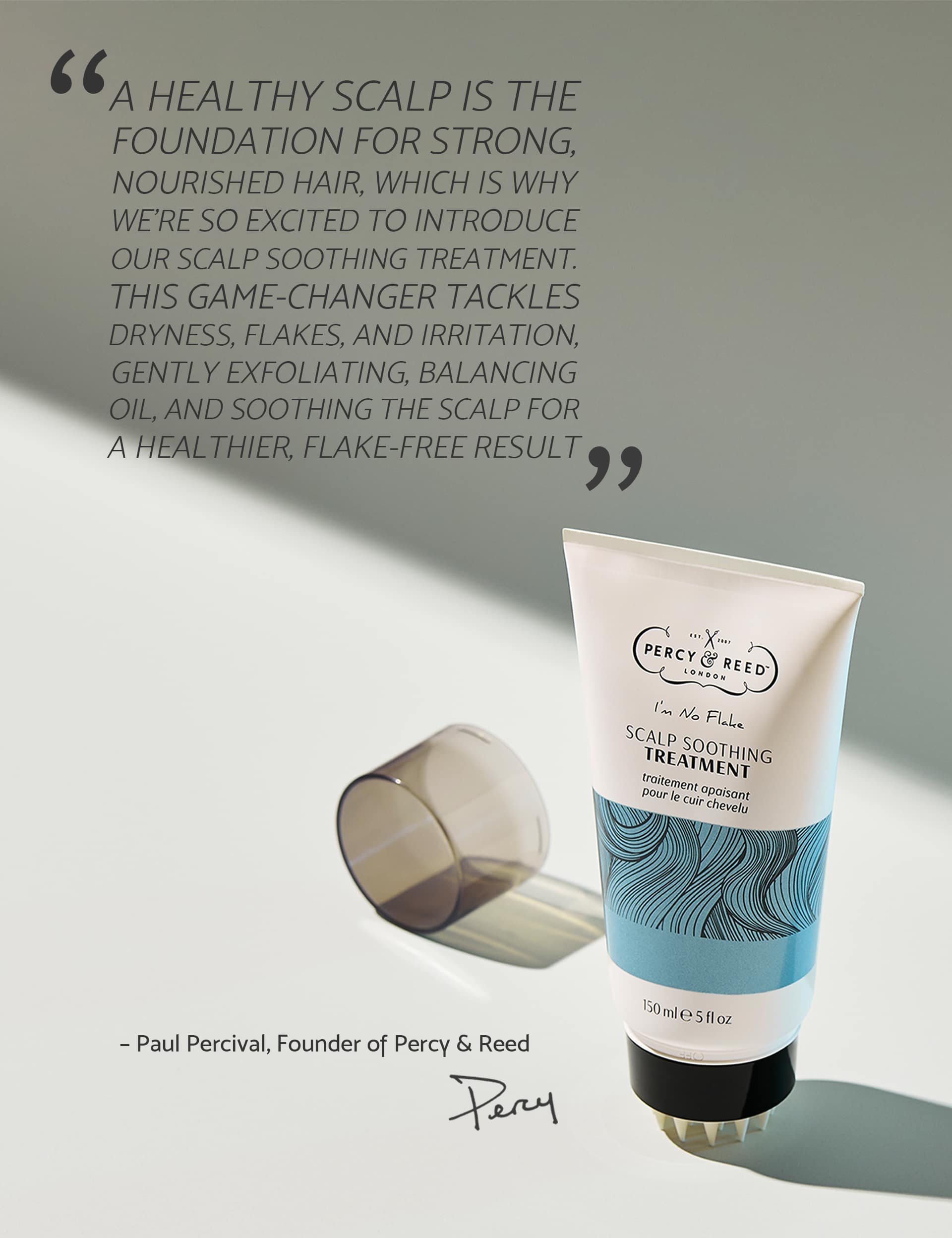 Percy & Reed scalp treatment 150ml, imported from the UK