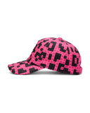 Nike x LEGO big kids hat pink and black brick print (British brand)