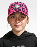 Nike x LEGO big kids hat pink and black brick print (British brand)