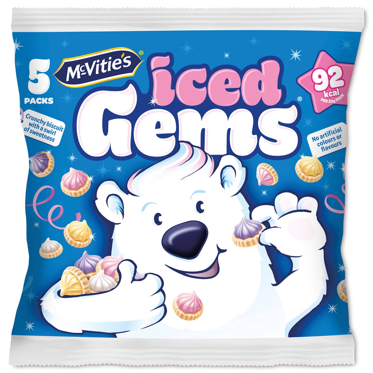 Iced Gems biscuits 5 pack for sharing - British product
