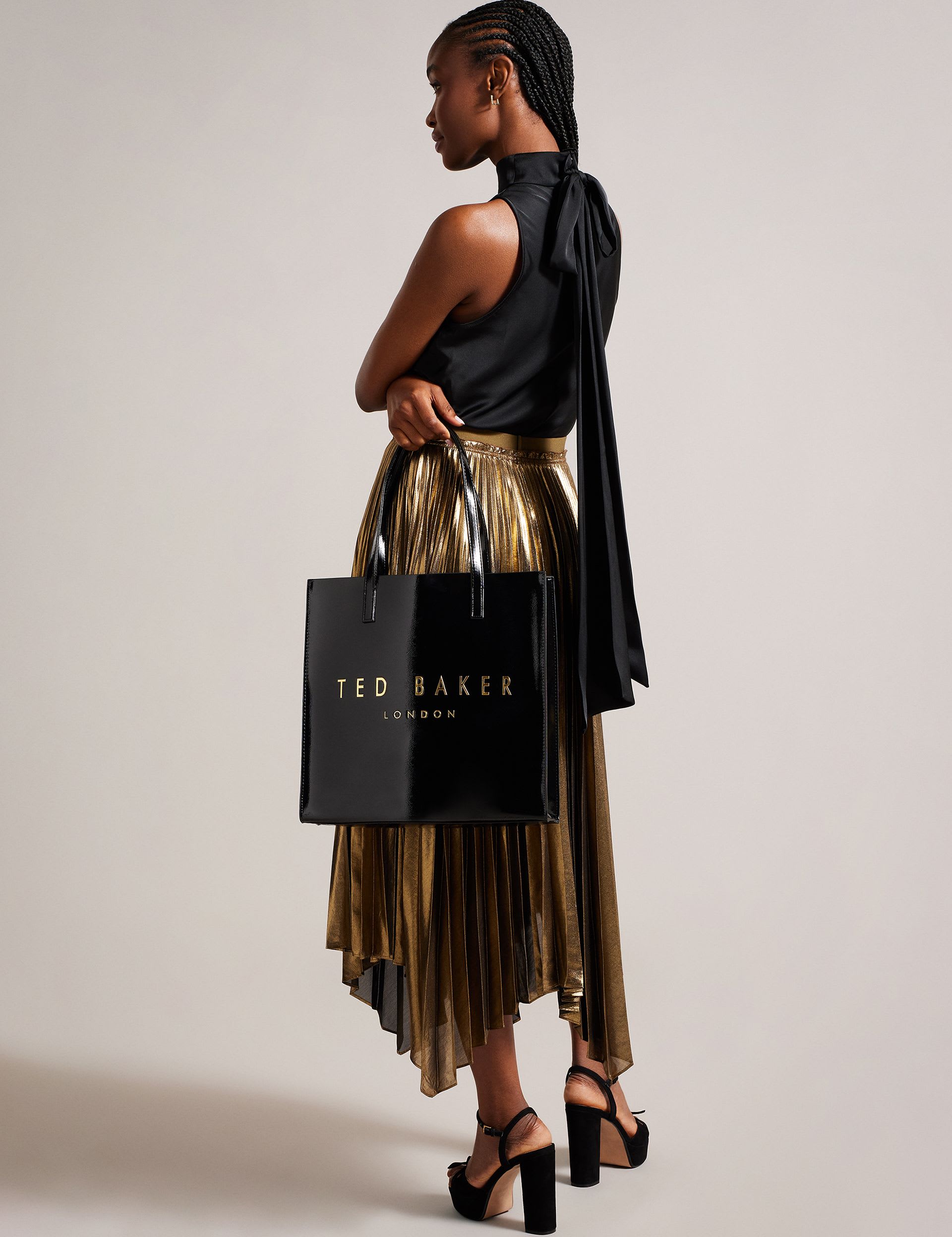 Ted Baker large patent tote bag - British product