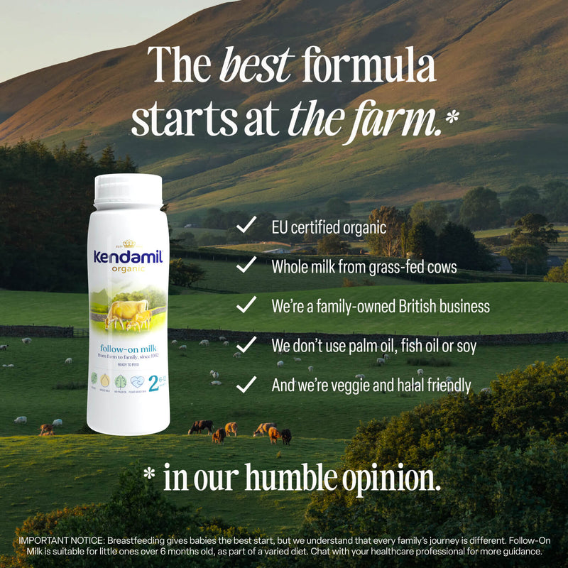 Organic ready to feed follow on milk 6x200ml (British brand)