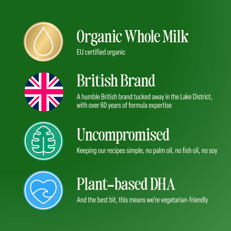 Organic ready to feed follow on milk 6x200ml (British brand)