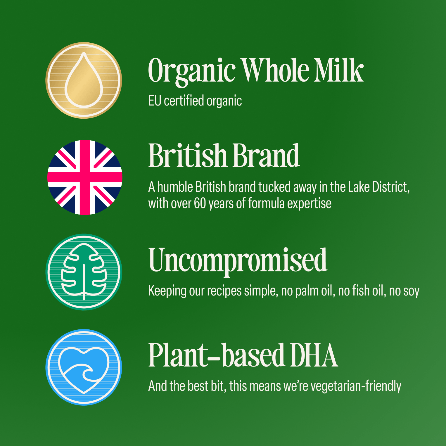 Organic ready to feed toddler milk 6x200ml, imported from the UK