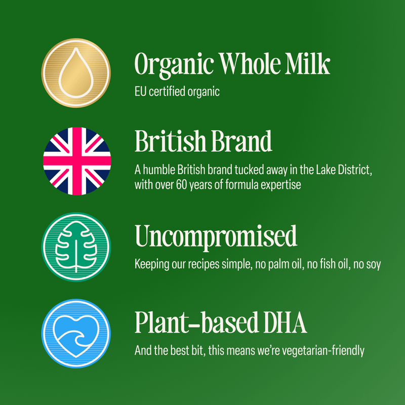 Organic ready to feed toddler milk 6x200ml, imported from the UK