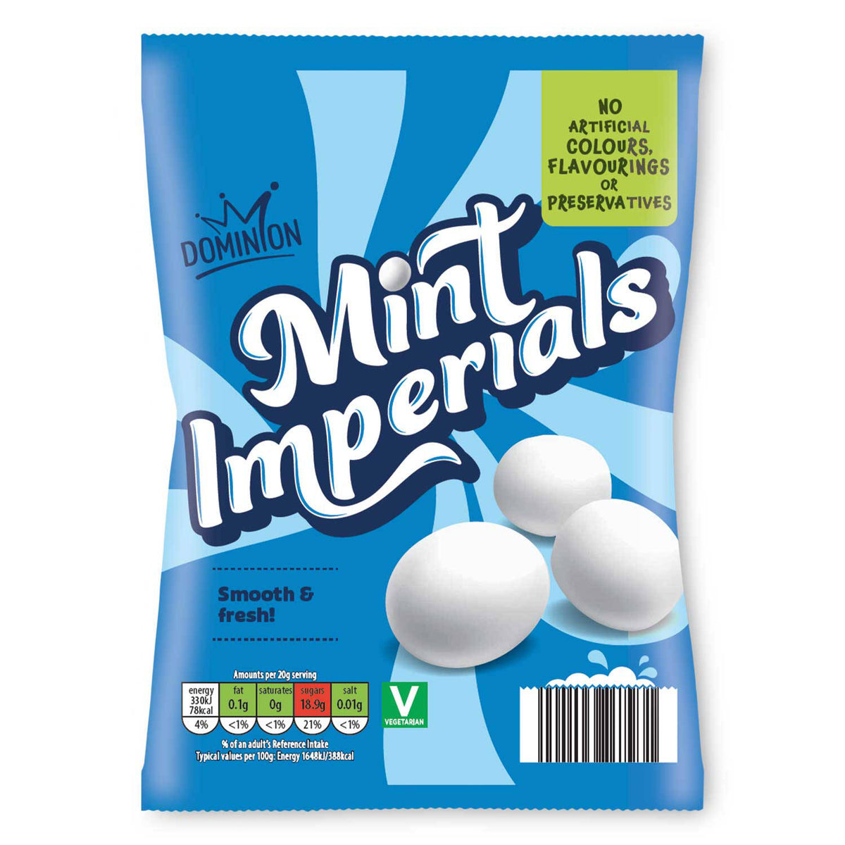 Dominion Imperials Mint mints 200g, imported from the UK