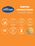Silentnight Memory Foam V-Shaped Pillow 2kg, UK version