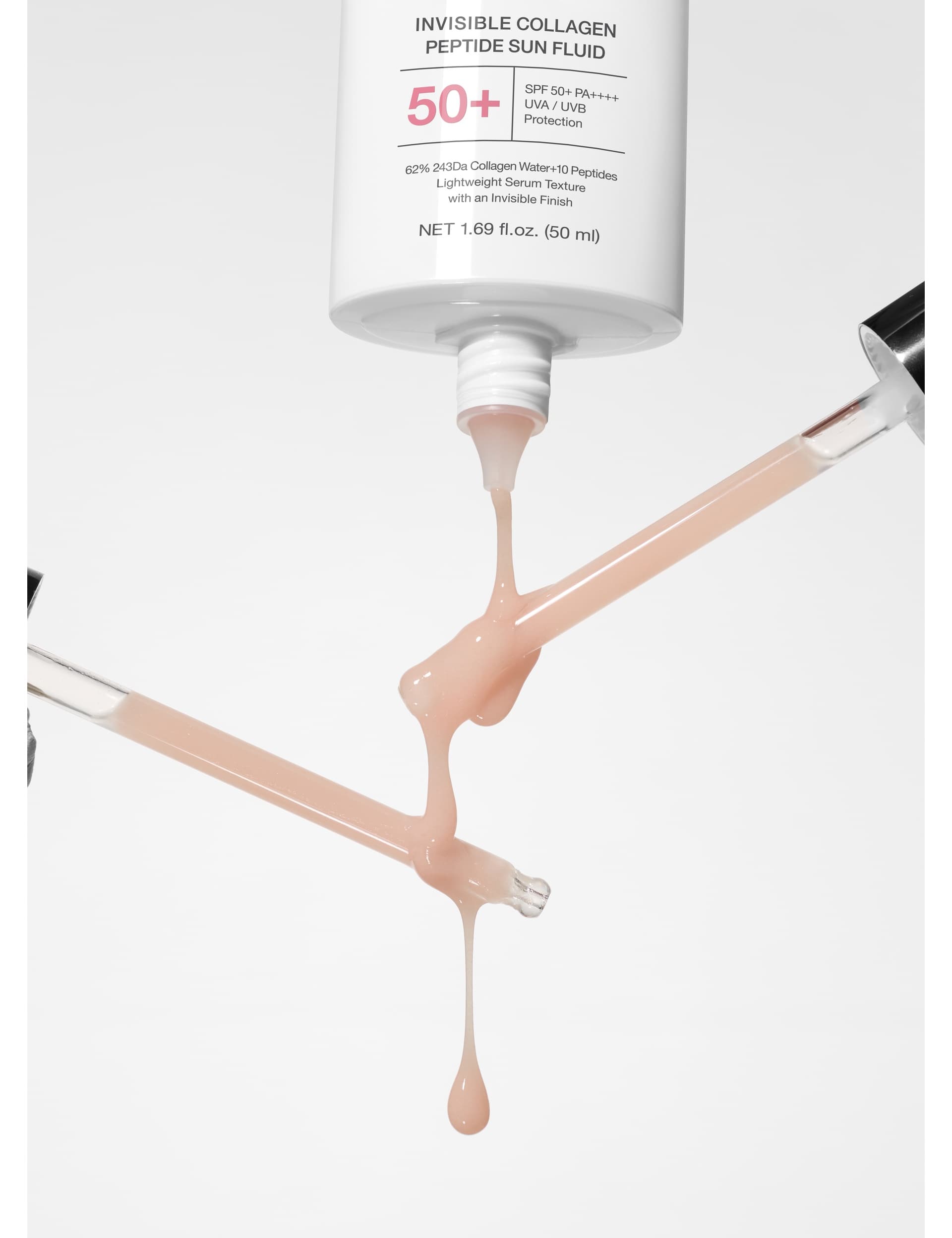 Invisible Collagen Peptide Sun Fluid 50ml SPF50+ sunscreen, UK version
