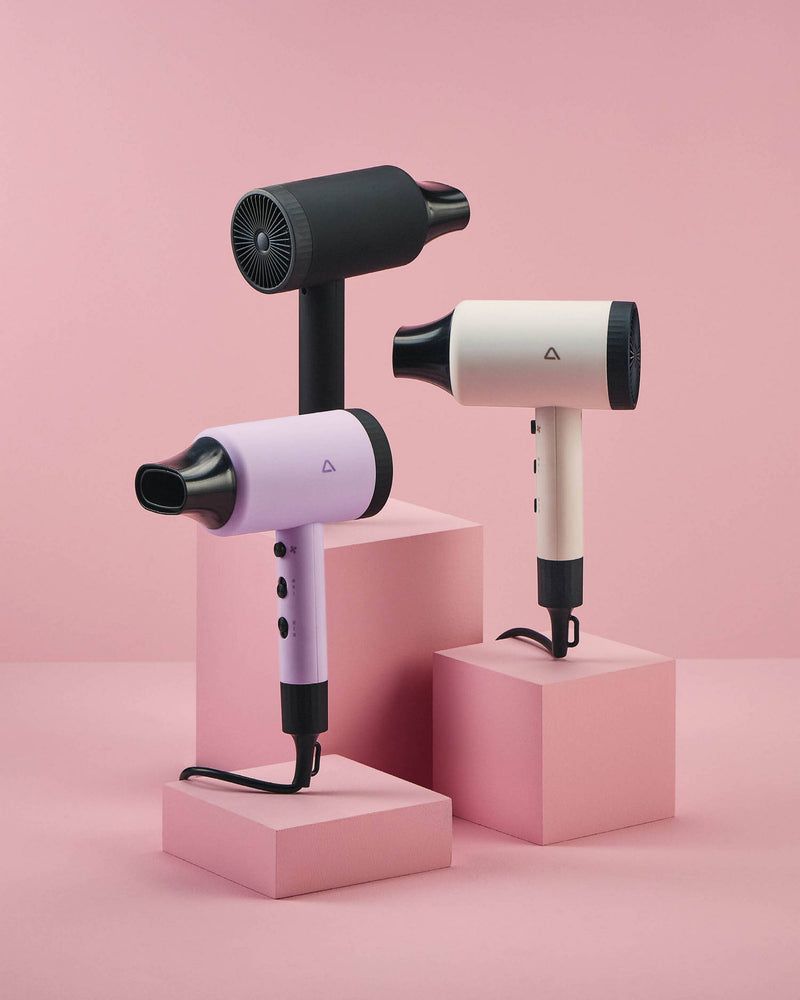 Ionic hair dryer with concentrator and diffuser (British brand)