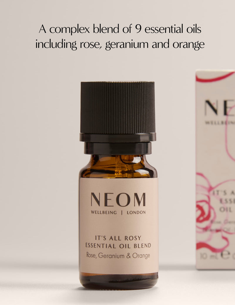 NEOM It's All Rosy essential oil blend 10ml, imported from the UK