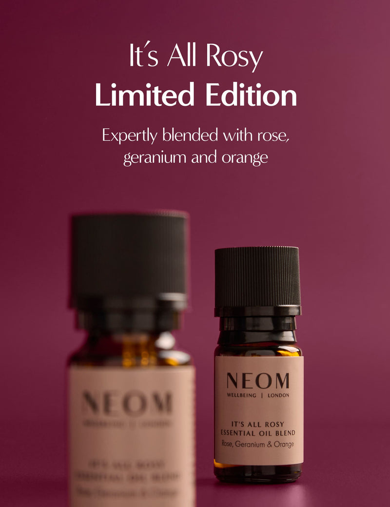 NEOM It's All Rosy essential oil blend 10ml, imported from the UK