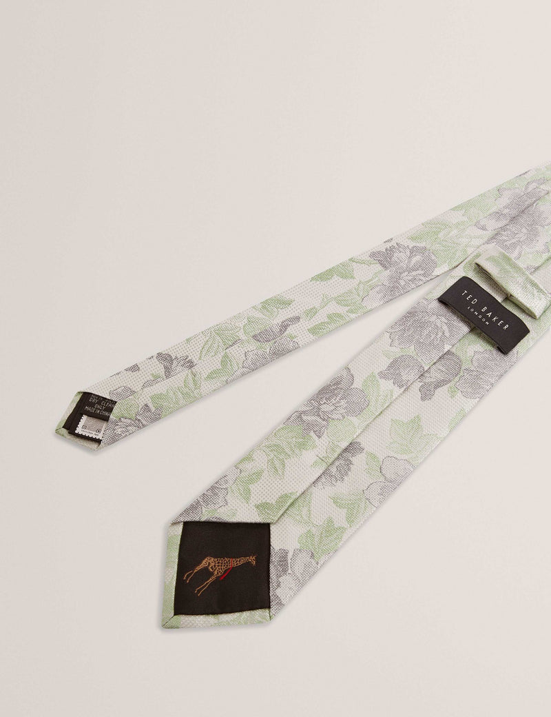 Ted Baker jacquard floral pure silk tie (British brand)