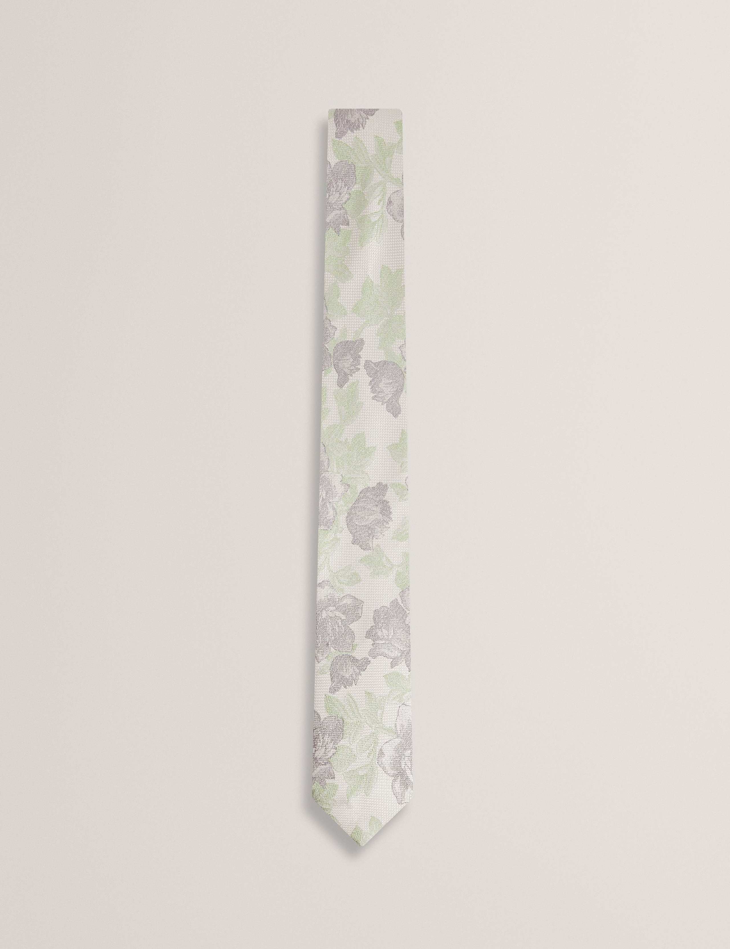Ted Baker jacquard floral pure silk tie (British brand)
