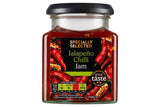 Jalapeño chilli jam with red pepper and bird's eye chillies (British brand)