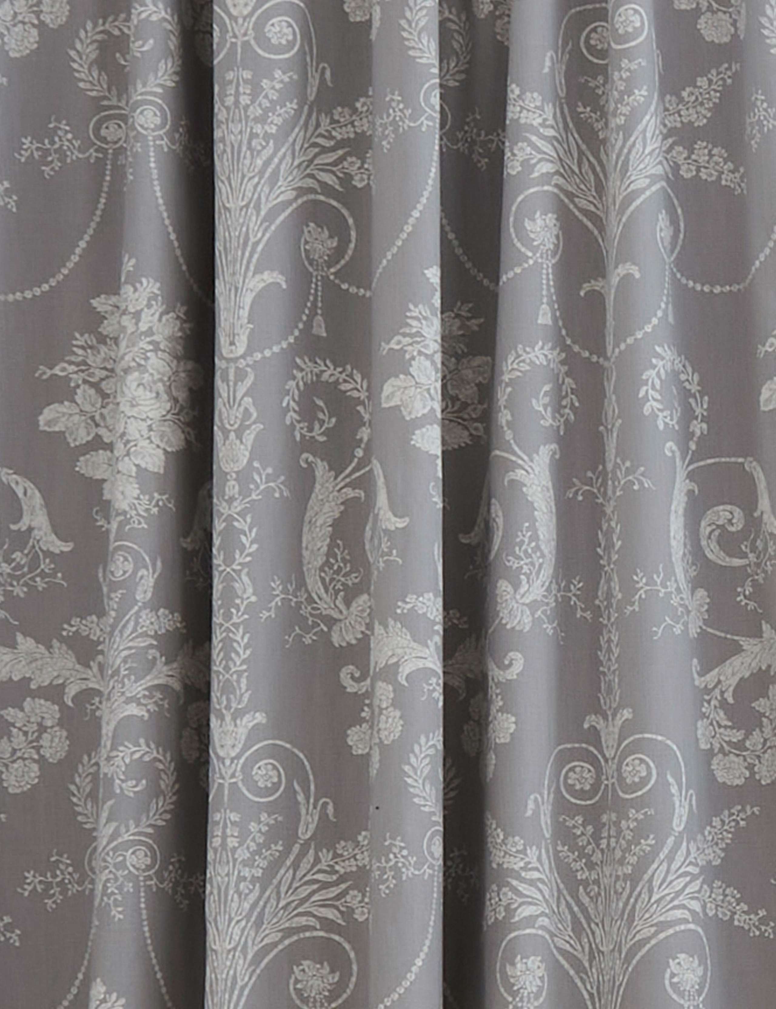 Laura Ashley Josette pure cotton pencil pleat blackout curtains, UK version
