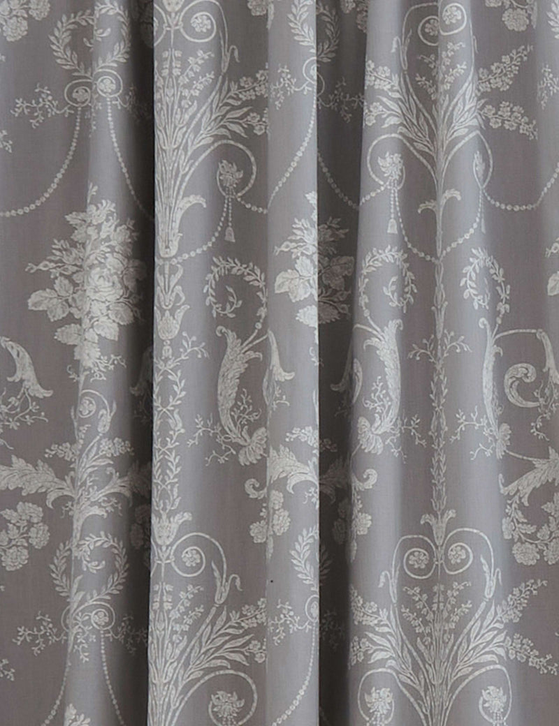 Laura Ashley Josette pure cotton pencil pleat blackout curtains, UK version