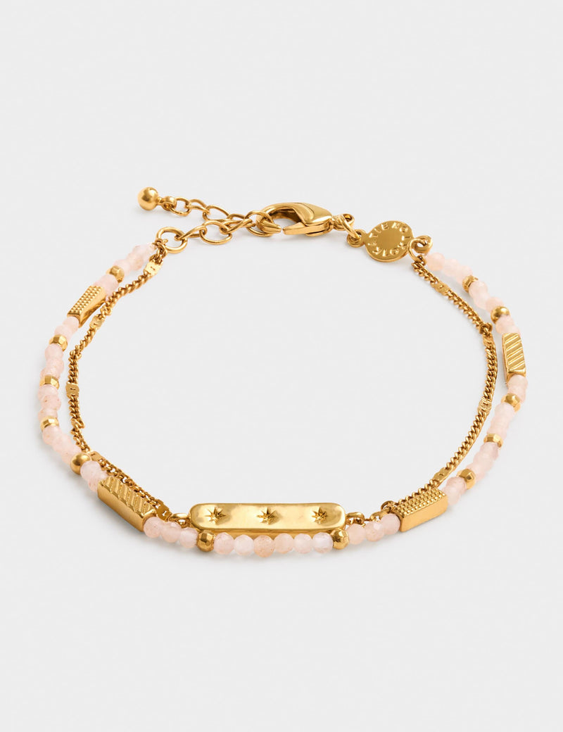 Katie Loxton waterproof birthstone bracelet with sunstone (British brand)