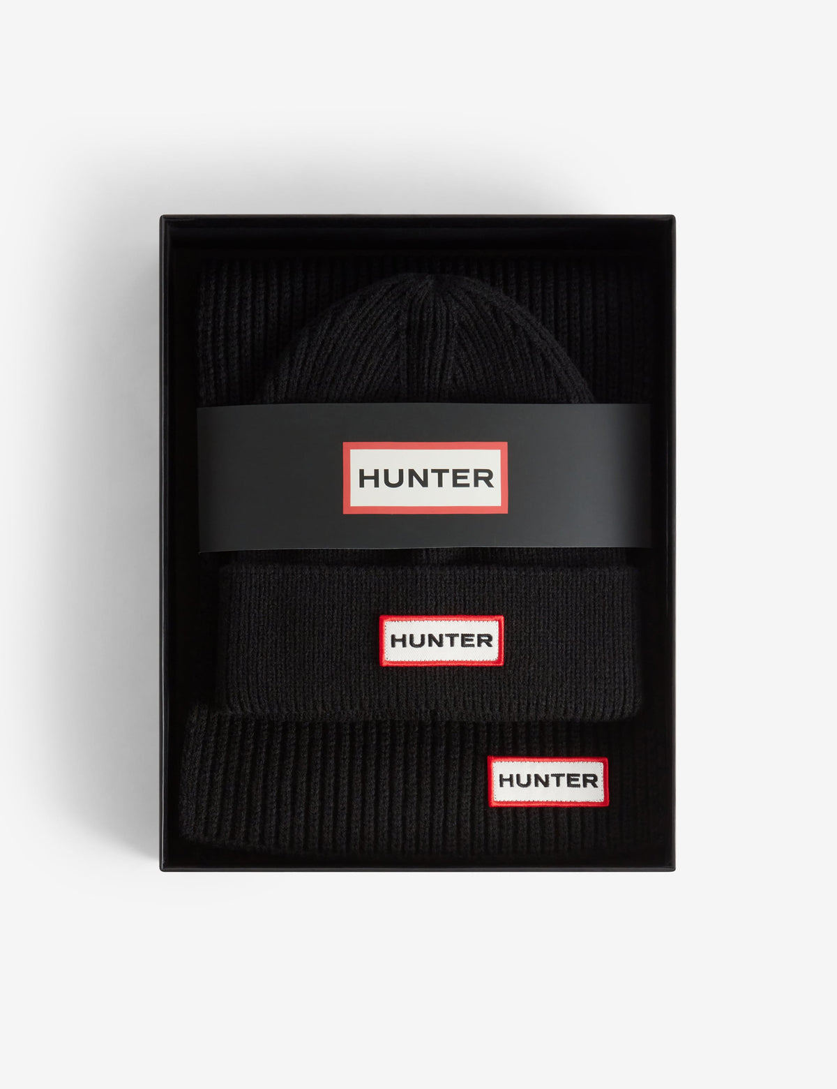 Hunter Jura beanie hat and scarf gift set, imported from the UK