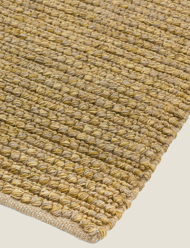 Jute loop rug natural fibre rectangular flat-weave, UK version