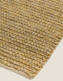 Jute loop rug natural fibre rectangular flat-weave, UK version