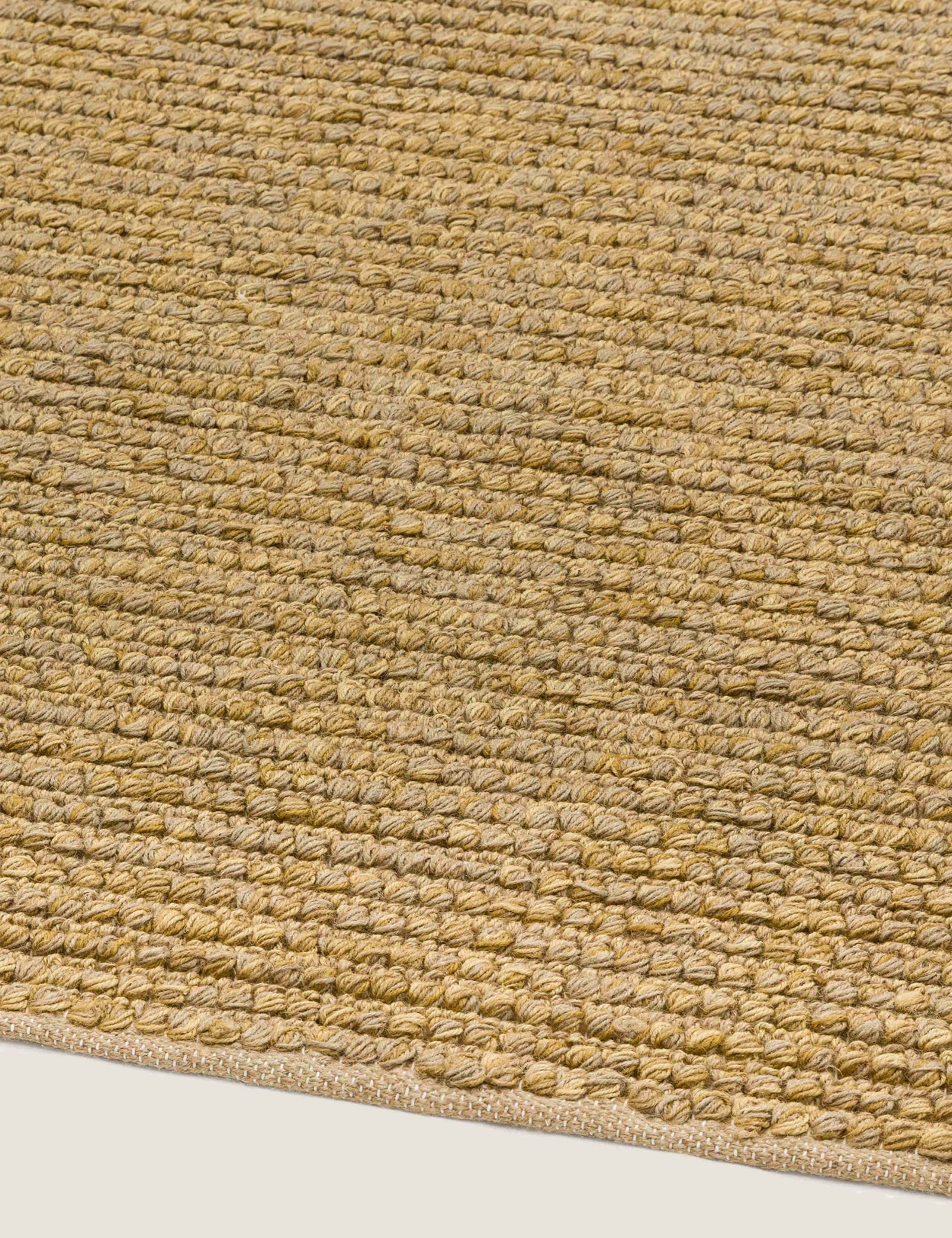 Jute loop rug natural fibre rectangular flat-weave, UK version
