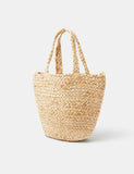 Accessorize jute tote bag with starfish pattern (British brand)