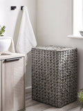 Grey Hepworth Wicker Effect Hamper Laundry
