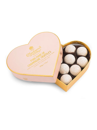Charbonnel et Walker 200g pink Marc de Champagne Schokoladentrüffel Herz