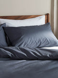 Bedfolk Luxe 100% Cotton Sateen Pillowcases (Set of 2, King, White)