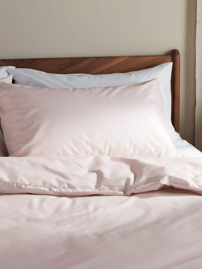 Bedfolk Luxe 100% Cotton Sateen Pillowcases (Set of 2, King, White)
