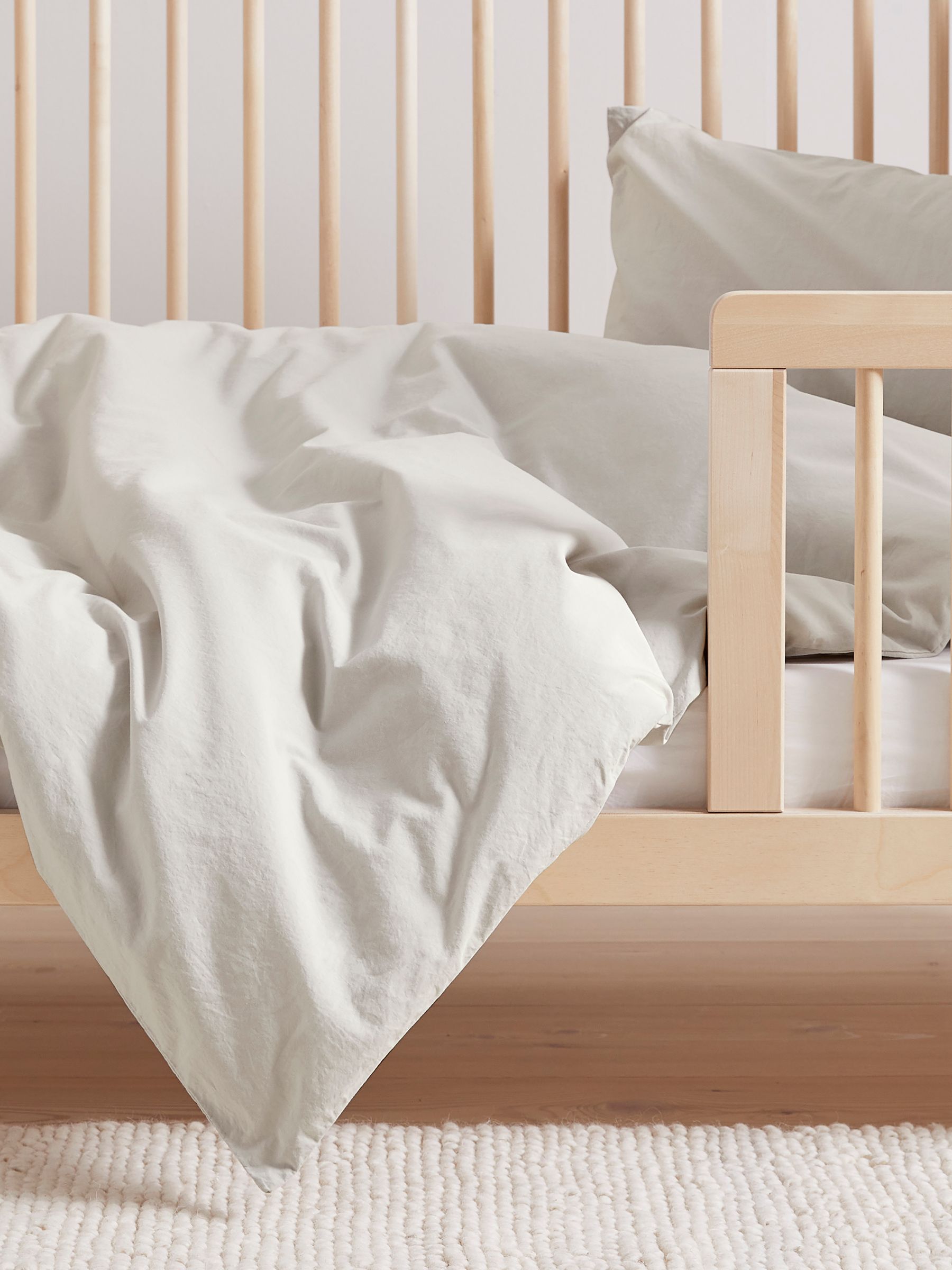 Bedfolk Pink 100% Cotton Toddler Duvet Cover