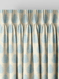 Emily Bond Sky Blue Jaipur made to measure curtains UK version