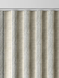 Emily Bond curtains charcoal George stripe print, UK version