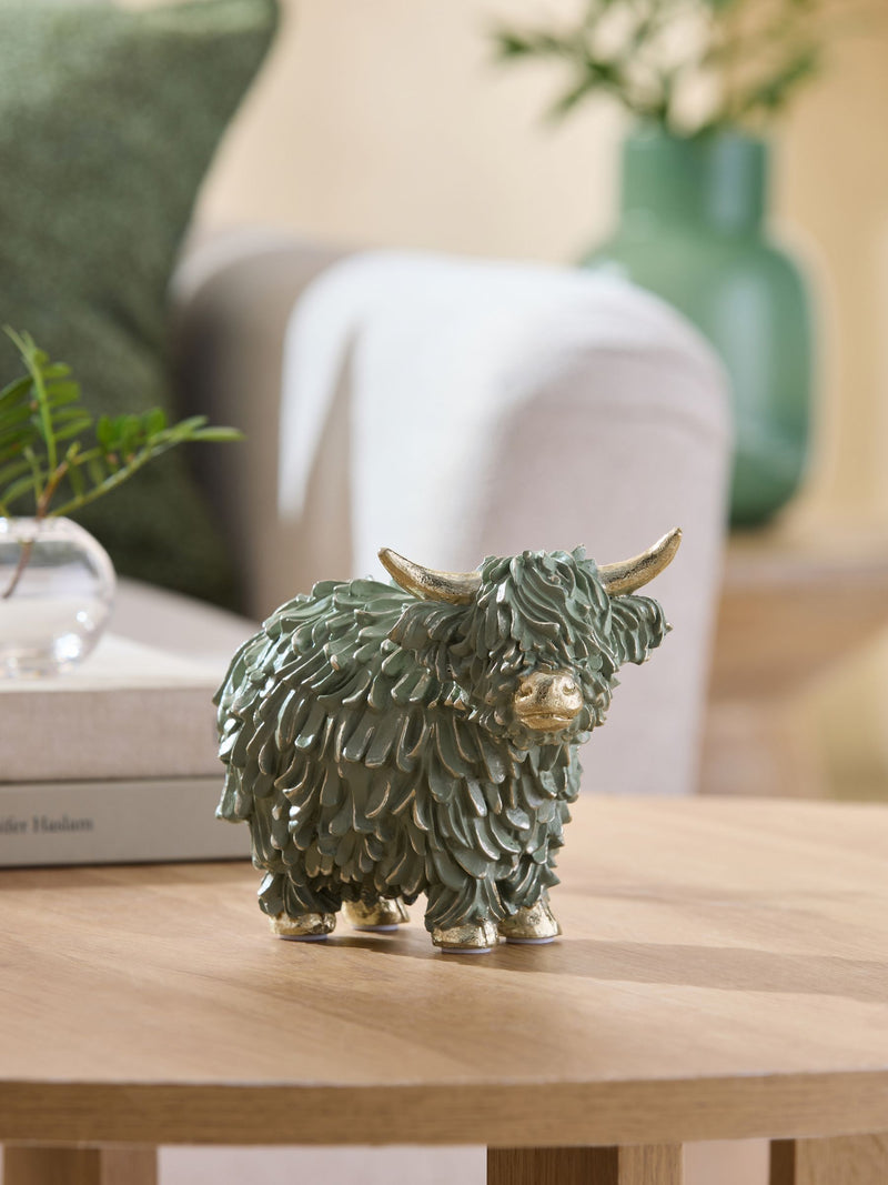 Bronze Hamish Highland Cow Small Ornament Home Decor