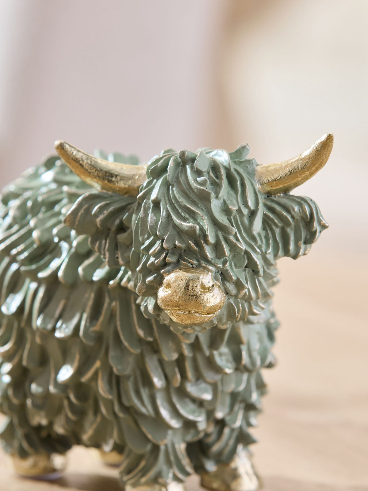 Sage Green Hamish the Highland Cow Small Ornament