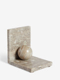 Natural N. Premium marble statement bookend, UK version