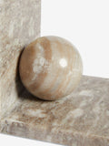 Natural N. Premium marble statement bookend, UK version