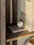 Natural N. Premium marble statement bookend, UK version