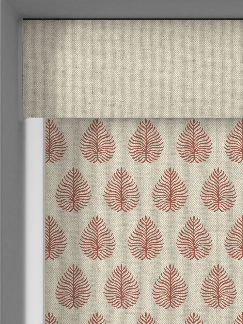Emily Bond rust orange Jaipur made to measure roller blind (British brand)