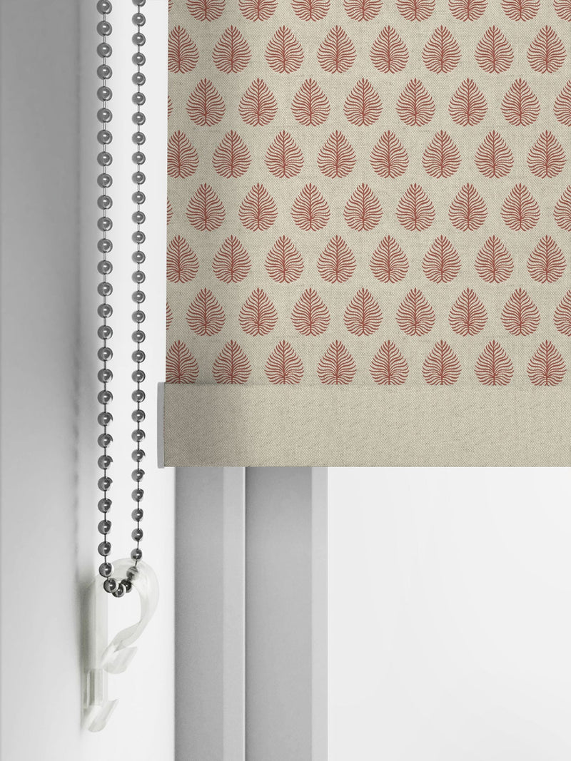 Emily Bond rust orange Jaipur made to measure roller blind (British brand)