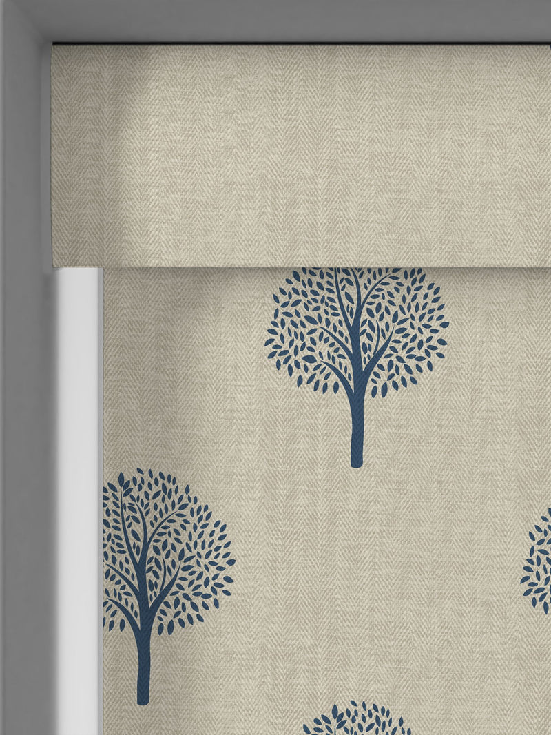 Emily Bond Blue Yew Tree roller blind, UK version